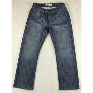 Levi's 514 Jeans Boys Blue Slim Straight Size 10M Husky 30x26 (30x27‎ Measured)